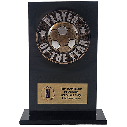 Jet Glass Ikon Football Trophy Jet Glass Ikon Football Trophy