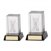 Conquest Cricket 3D Crystal Trophy | 90mm | G6