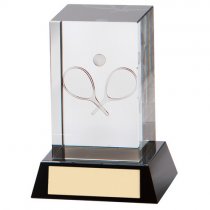 Conquest Tennis 3D Crystal Trophy | 100mm | G7