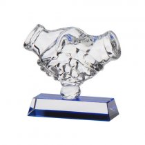 Fairplay Handshake Crystal Trophy | 120mm | S9