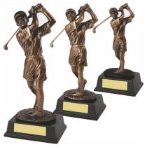 Follow Through Golf Trophy| Female Golfer | 180mm | G7