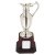 Nickel Plated Claret Jug on Tall Wood Plinth | 360mm | T.7563 - SV749