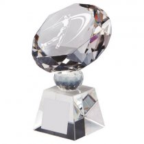 Crystal Diamond - Male Golfer Trophy (In Presentation Case) | 120mm | S70