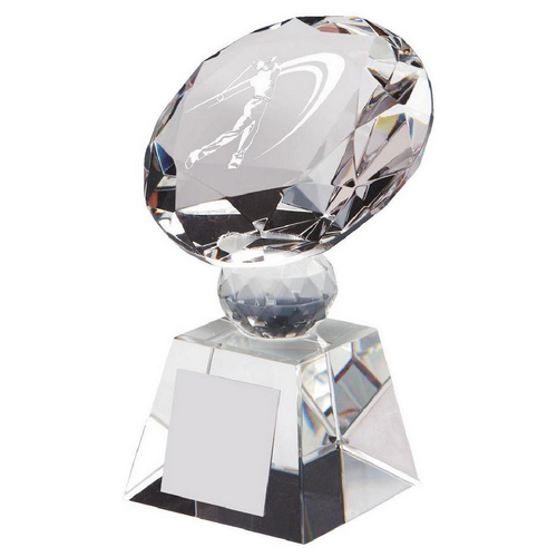 Crystal Diamond - Male Golfer Trophy (In Presentation Case) | 110mm | S70