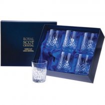 Royal Scot Crystal | London Large Tumbler | Personalised Presentation Box | Box of 6|