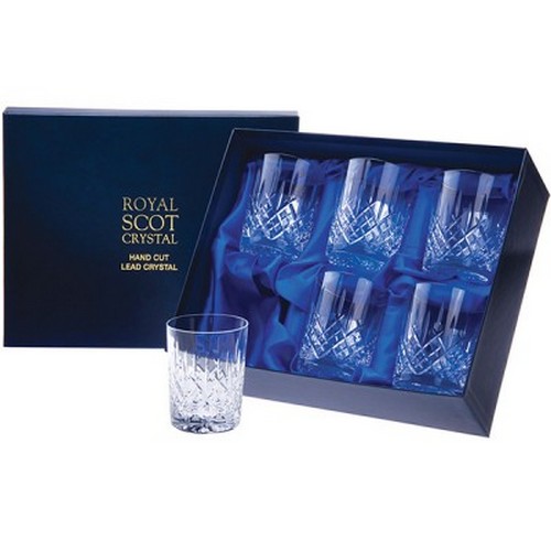 Royal Scot Crystal | London Large Tumbler | Personalised Presentation Box | Box of 6|