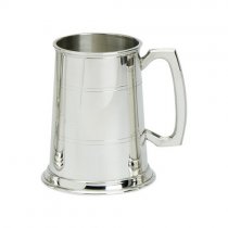 Tankard | 1 Pint | Two line design | Pewter