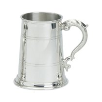 Pewter Tankard | 1 Pint | Georgian Handle | Sheffield Pewter