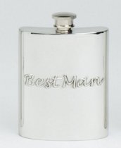 Hip Flask | Pewter | 6oz | Best Man