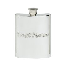 Hip Flask | Pewter | 6oz | Best Man