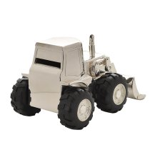 Money Box | Front Loading Digger | Silverplated