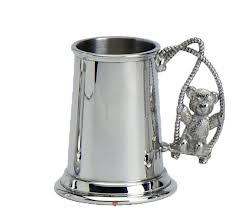 Childs Cup | Teddy on Swing | Pewter