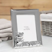 Photoframe | 3.5" X 5" | Teddy & Friends | Silverplated