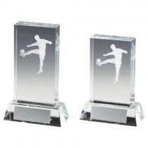 3D Crystal Football Trophy | Image inside | 110mm | S6