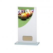 Colour Curve Pool Jade Glass Trophy | 180mm |