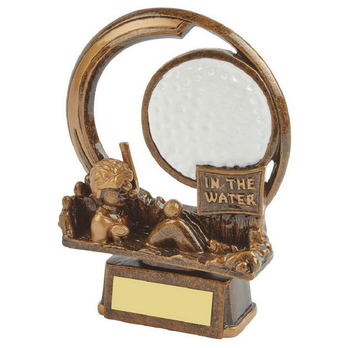 Novelty Golf Trophy | In the Water | 150mm | G7