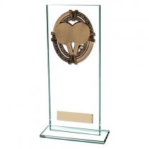Maverick Legacy Table Tennis Jade Glass Trophy | 200mm |