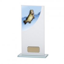Colour Curve Angling Jade Glass Trophy | 200mm |