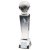 3D Crystal Column Football Trophy | Image inside | 165mm | S20 - T9423