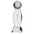 Infinity Golf Crystal Trophy | 230mm | S5 - CR17109B