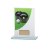 Colour Curve Lawn Bowls Jade Glass Trophy | 140mm |  - CR4754A