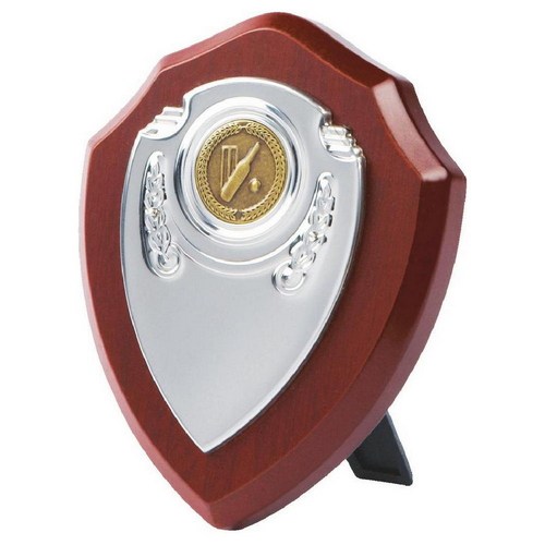 Chrome Fronted Shield Trophy | 130mm