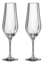 Royal Scot Crystal Classic Champagne Flutes | Pair | Gift Box