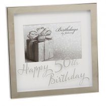 Photoframe | 50th Birthday | 6 x 4″ | Mirror Print