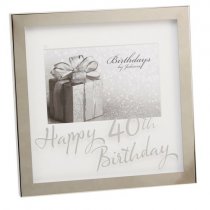 Photoframe | 40th Birthday | 6 x 4" | Mirror Print