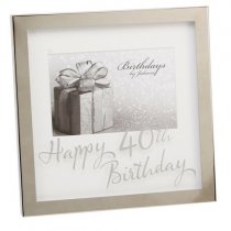 Photoframe | 40th Birthday | 6 x 4″ | Mirror Print