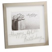 Photoframe | 40th Birthday | 6 x 4″ | Mirror Print