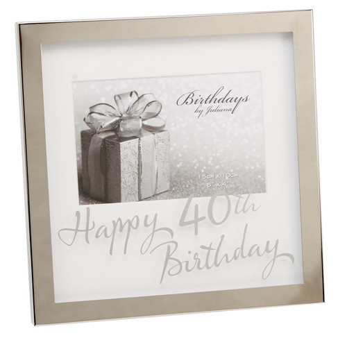 Photoframe | 40th Birthday | 6 x 4" | Mirror Print