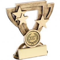 Celebrate Mini Cup Trophy | Takes your own badge | 108mm |