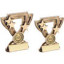 Celebrate Mini Cup Trophy | Takes your own badge | 108mm |