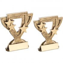 Celebrate Mini Cup Trophy | Takes your own badge | 95mm |