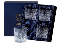 Royal Scot Edinburgh Crystal | Large Tumblers | Box of 4