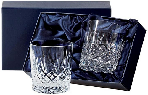 Royal Scot Edinburgh Crystal | Large Tumbler | Box of 2 | Personalised Box | G18