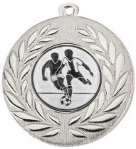 Medal | Silver | Embossed Football | Supplied Unengraved
