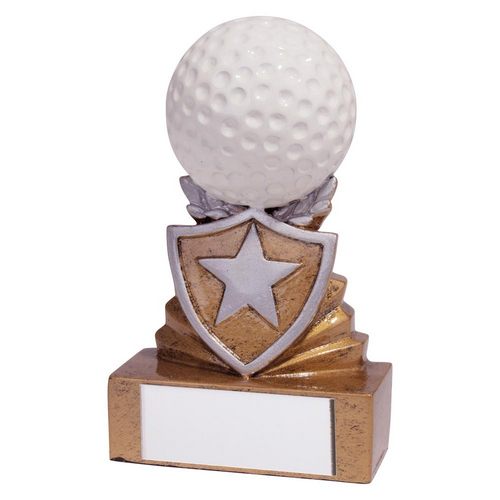 Shield Golf Mini Trophy | 95mm | S7