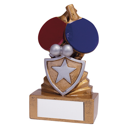 Shield Table Tennis Mini Trophy | 95mm | S7