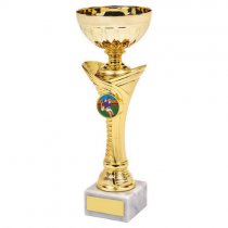 Arches Gold Trophy Cup | Metal Bowl | 225mm | G6