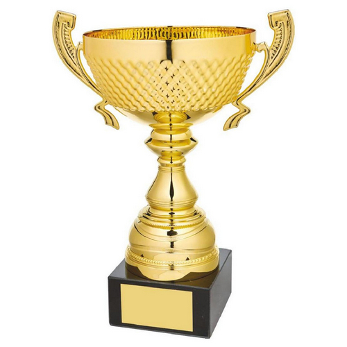 Marquise Gold Presentation Trophy Cup with Handles | Metal Bowl | 300mm | G52