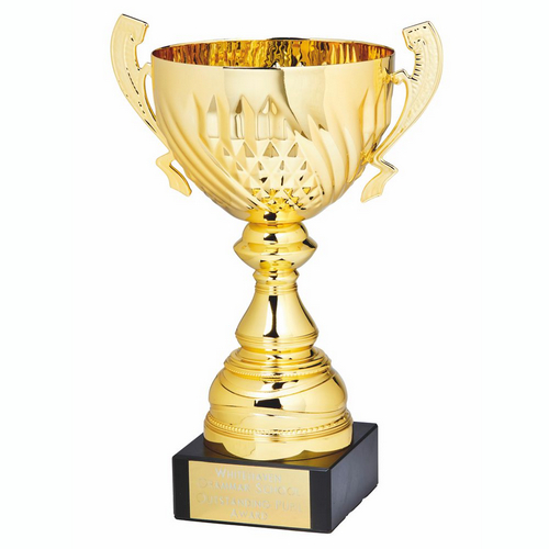 Mogul Gold Presentation Trophy Cup with Handles | Metal Bowl | 375mm | T.3195