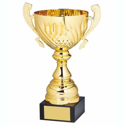 Mogul Gold Presentation Trophy Cup with Handles | Metal Bowl | 340mm | T.3195