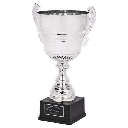 Collosus Silver Presentation Trophy Cup with Handles | Metal Bowl | 540mm | B60