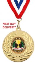 Sports Day Medal - Includes Ribbon - Printed Back