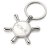 Ships Wheel Key Chain | Silver Plate - B9003.04.01B