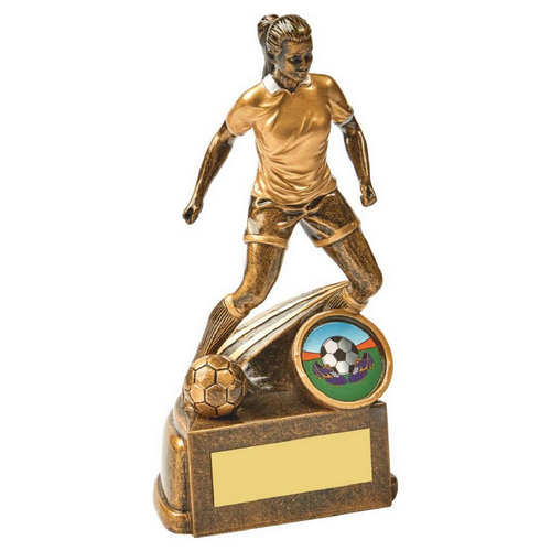 Swerve Action Football Trophy | Female | 150mm | G7