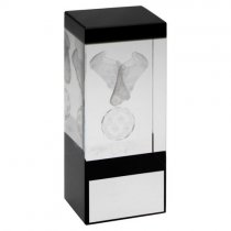 Glacier Crystal Football Boot & Ball Trophy | 102mm | S23