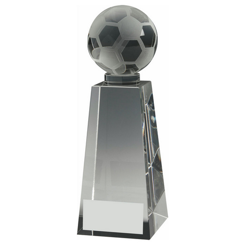 Crystal Football Column Trophy | 190mm | S24